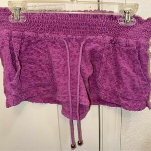 Vintage Juicy Couture Lavender Terry Velour Knit Shorts/ Med/NWOT